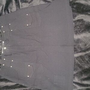 Jamie Sadock Vintage Nylon Blend Golf Skort Silver Tone Stud Detail 4 Pockets 12